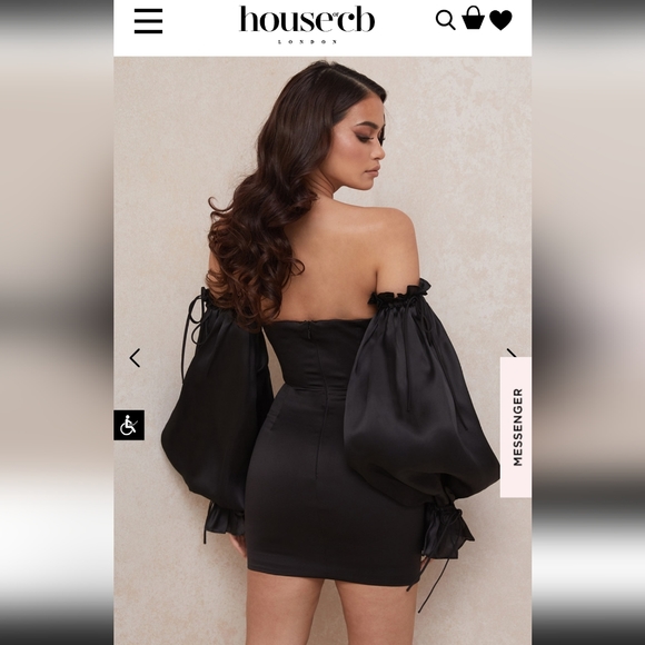 House of CB "Marisa" Satin Corset Dress - Picture 2 of 7